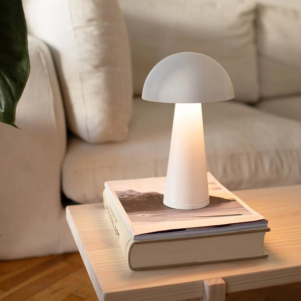 Lampka stojąca grzybek Fungi 108656 Markslojd IP44 metalowy biały