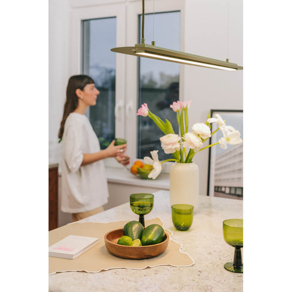 Minimalistyczna lampa wisząca Senkei SNC611P2 LED 28,8W 3000K biała
