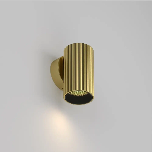 Ścienny kinkiet góra-dół Calipso C106WL-01-GU10-BS tubka mosiądz