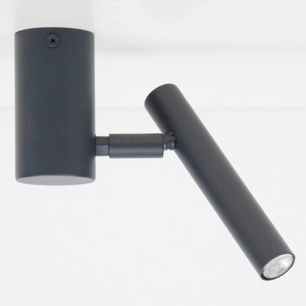 Biurowa lampa sufitowa Sopel 41470 ruchoma tubka grafitowa