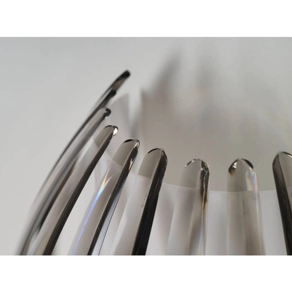 Kinkiet ścienny dekoracyjny Elba AZ0092 Azzardo ryflowana transparentna