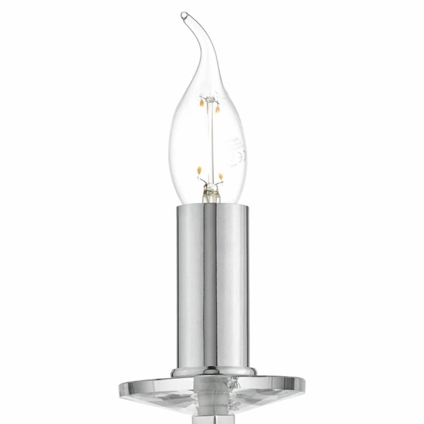 Kinkiet ścienny świecznikowy Lyon LYO0750 Dar Lighting metalowy chrom