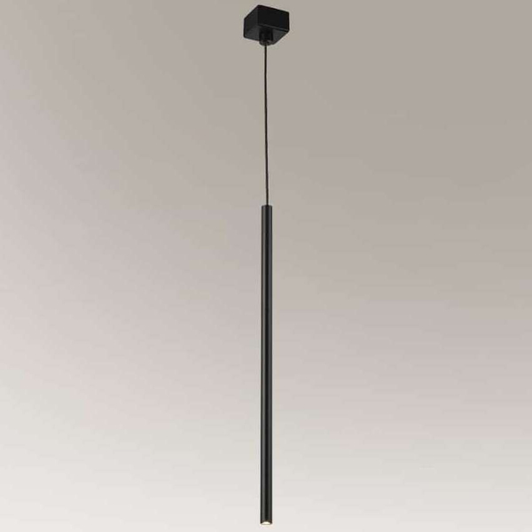 Wisząca LAMPA industrialna KOSAME 7844 Shilo metalowa OPRAWA tuba ZWIS loftowy czarny