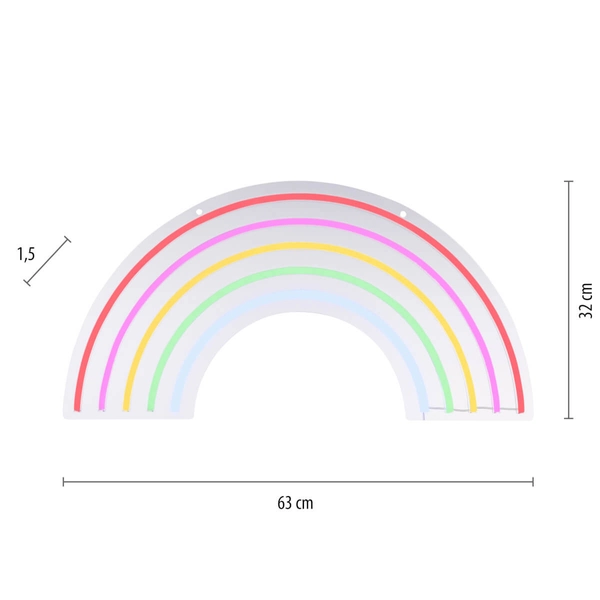 Kinkiet ścienny NEON-RAINB 85024-70 Just Light LED 8,5W tęcza kolorowy