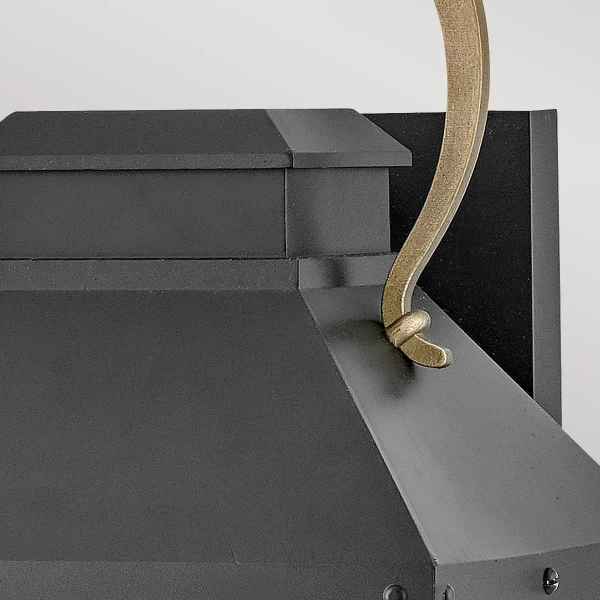 Latarenka kinkiet ścienny Dawson HK-DAWSON-M na taras IP44 czarny