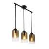Wisząca lampa szklana Aspra 33-16270 bursztynowy przezroczysty czarny