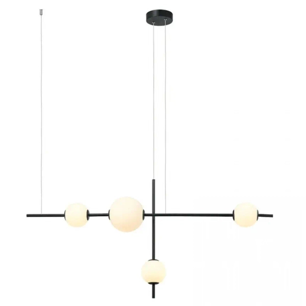 Ściemnialna lampa wisząca 20131 LED 19W 3000K szklane kule czarny