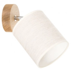 Kinkiet ścienny BOHO 56791174 abażurowa skandynawska tuba regulowana beżowa