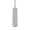 Lampa wisząca Ander PND-28394-1-ALU Italux do jadalni tubka srebrny