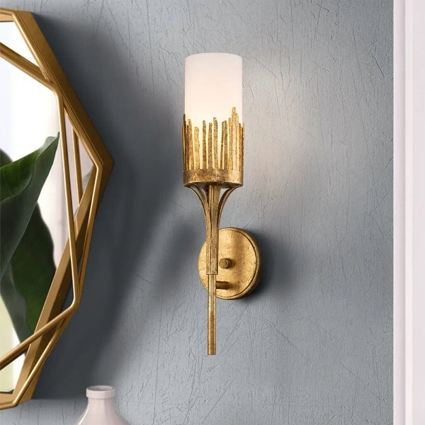 Podłużna lampa na ścianę Sawgrass QN-SAWGRASS-1WB-DG-O IP44 złoty