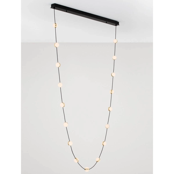 Lampa zwisająca nad stół CUTERVO LE44604 LED 54W 3000K bubbles czarna złota biała