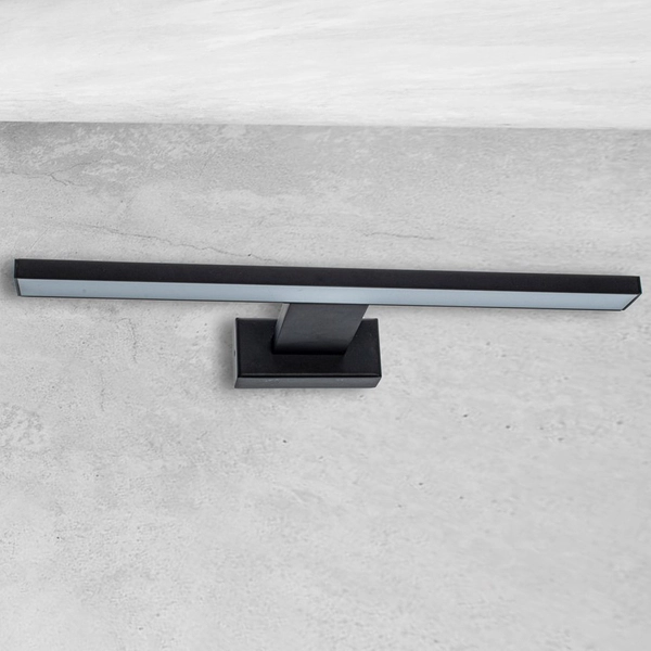 Kinkiet LAMPA ścienna SHINE ML4378 Milagro galeryjka OPRAWA listwa LED 7W 4000K nad lustro IP44 czarna