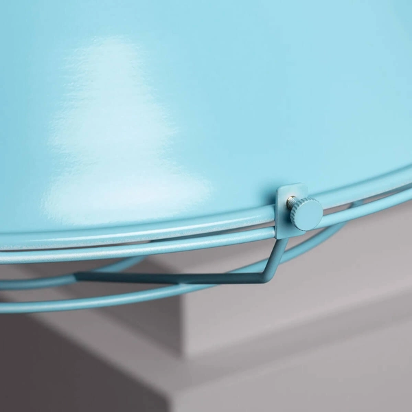 Skracana lampa wisząca Retro ABR-RRP-B-E27 Abruzzo metal błękitny