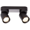 Podwójna lampa natynkowa Pointa LP-6398/2WS BK na belce czarny