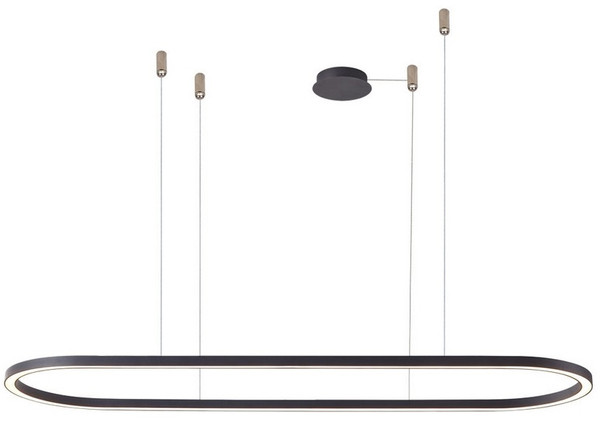 Ledowa lampa wisząca Elena AZ5055 50W 3000K eliptyczna czarna