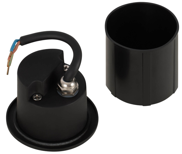 Schodowa lampa wpustowa Bil O015SL-L3B3K LED 3W 3000K ogrodowa IP54 czarne