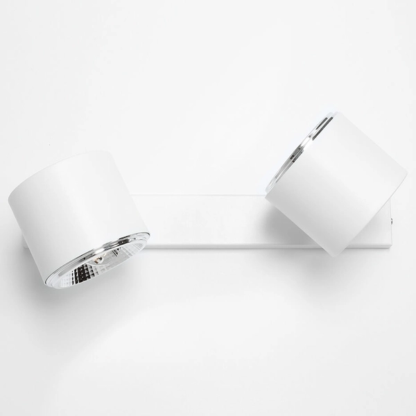 Regulowany naścienny kinkiet Bot 1046D do sypialni tubki białe