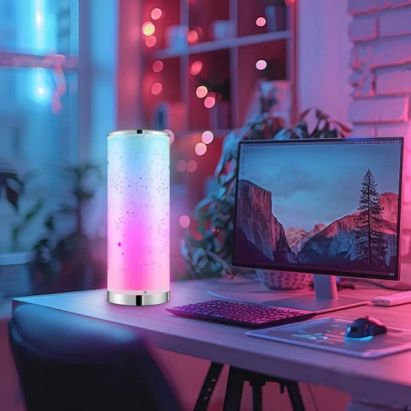 Dziecięca lampka stołowa Stella 327499 LED 5W 3000K+RGB z pilotem biała