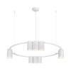 Metalowa lampa wisząca GENESIS ML0374 pierścień tuby białe
