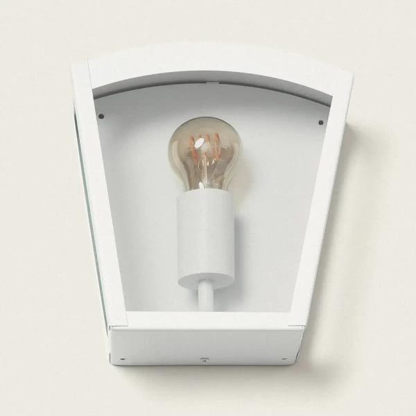 Zewnętrzna lampa ścienna Gardena Moderno ABR-KZN-B-E27 Abruzzo IP44 biały