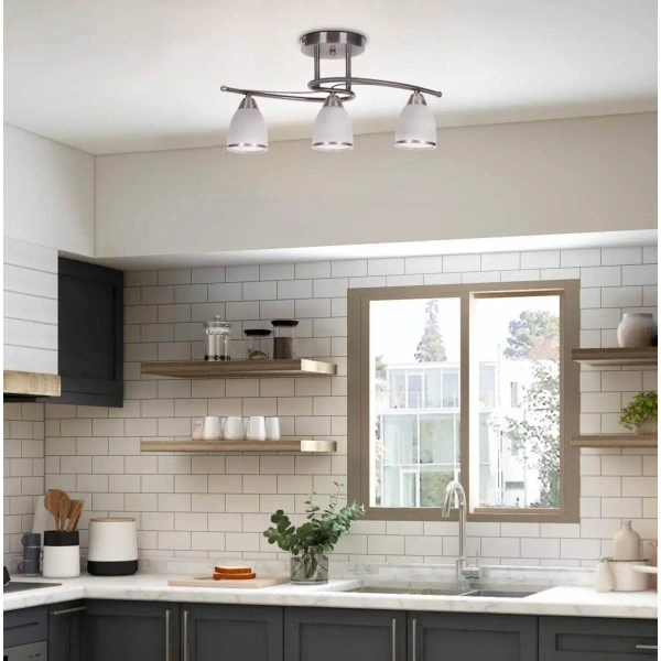 Potrójna lampa sufitowa Samira K-JSL-8090/3 AB patyna