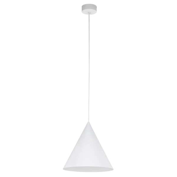 Salonowa lampa wisząca CONO 10008 stożkowa biały