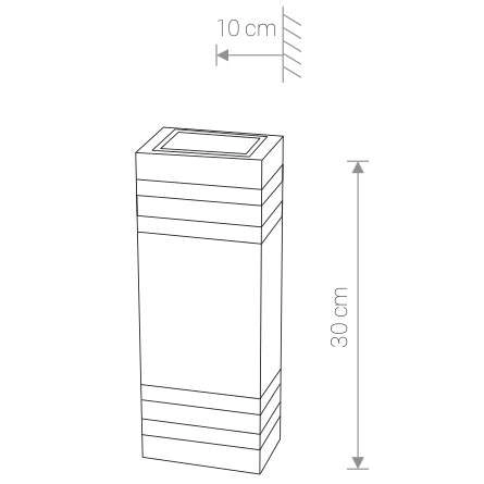 Kinkiet LAMPA elewacyjna RIO 4424 Nowodvorski ścienna OPRAWA zewnętrzna do ogrodu IP54 outdoor czarna