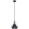 Industrialna LAMPA wisząca Piramida 8801/1 ZWIS - 07 Elem druciana OPRAWA metalowy ZWIS piramida czarna