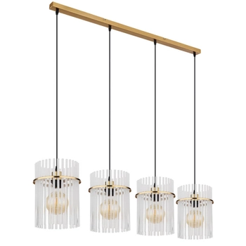 Wielopunktowy żyrandol GORLEY 15698-4HM glamour złoty