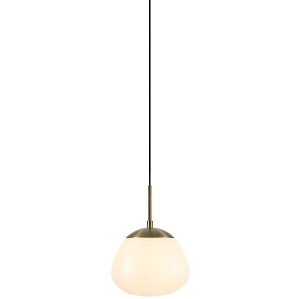 Szklana lampa wisząca Rise 108548 Markslojd klasyczna biała złota