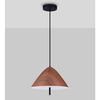 Wisząca lampa do jadalni CARAPARI LE44814 LED 17W 3000K drewniany