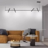 Lampa wisząca PURE-TUTUA czarna LED 28W 3000K do salonu nad stół tuby 2024-18