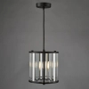 Wisząca lampa do przedpokoju Kiran KIR0122 kryształowa czarny