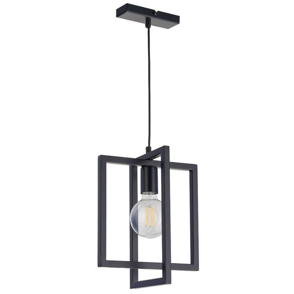 LAMPA wisząca EDEN 32231 Sigma metalowa OPRAWA zwis ramki do salonu czarne