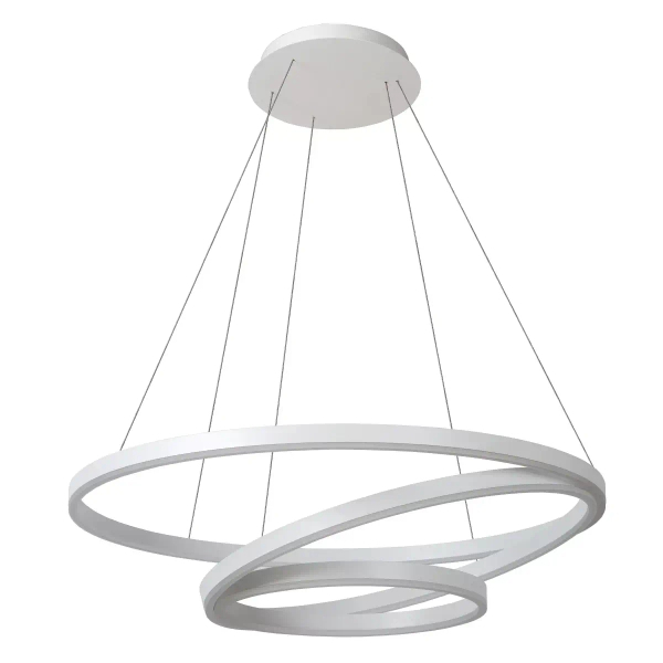 Lampa zwis TRINITI 46402/99/31 Lucide LED 136W 3000K pierścienie biała