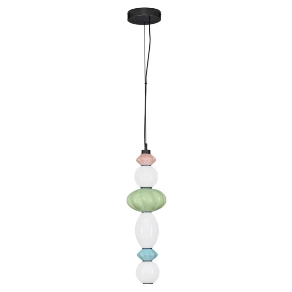 Ściemnialna lampa wisząca CASURNO LE45222 LED 23W 3000K zielona różowa