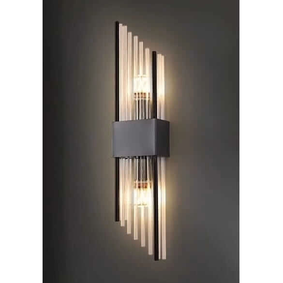 Kryształowy kinkiet ścienny Slash CGSLASH-5 COPEL góra-dół czarna