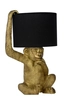 Dekoracyjna lampa stołowa Chimp 10502/81/30 Lucide małpka monkey czarna złota