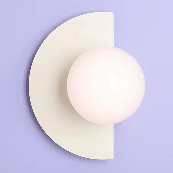 Kulisty kinkiet naścienny LOOP 1125C9 Aldex na przedpokój kremowy