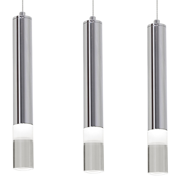LAMPA wisząca ICE ML323 Milagro zwis OPRAWA listwa sufitowa LED 25W 4000K tuby sople chrom