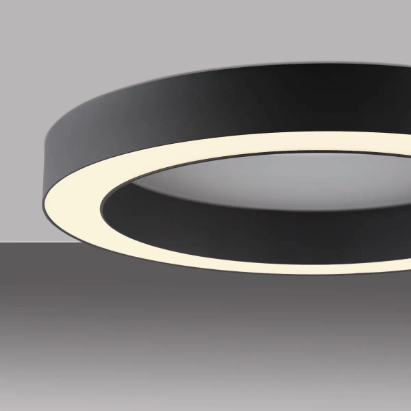 Owalna lampa sufitowa PURE LINES czarna 6310-13 1xLED 21W 2200-5500K na pilot CCT