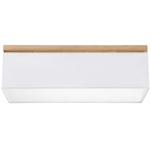 Plafon skandynawski VERTIGA 34512474 abażurowa prostokątna szara