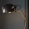Loftowa lampa podłogowa Largo 95477 Endon metalowy czarny mosiądz