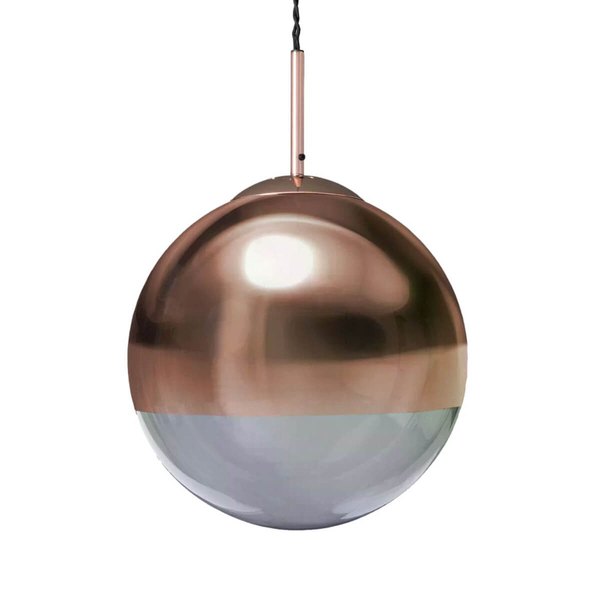 Szklana lampa wisząca Arteo ABR-LWA-E27 Abruzzo mosiądz przezroczysty