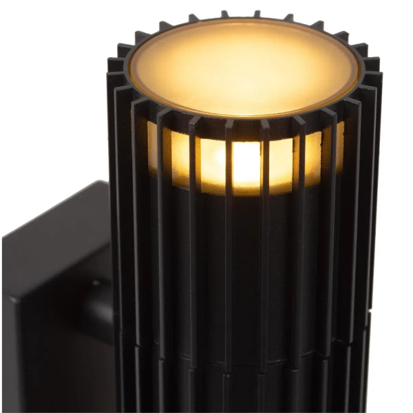 Ścienna lampa ogrodowa góra-dół Timbala 11839/02/30 cylindryczny IP44 czarny