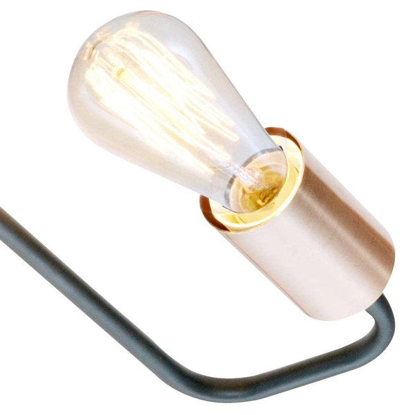 Lampa sufitowa HERPE 34-66923 metalowa pręty żarówki pająk czarny