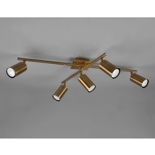 Sufitowa lampa do jadalni MARLEY 612400504 Trio sople mosiądz