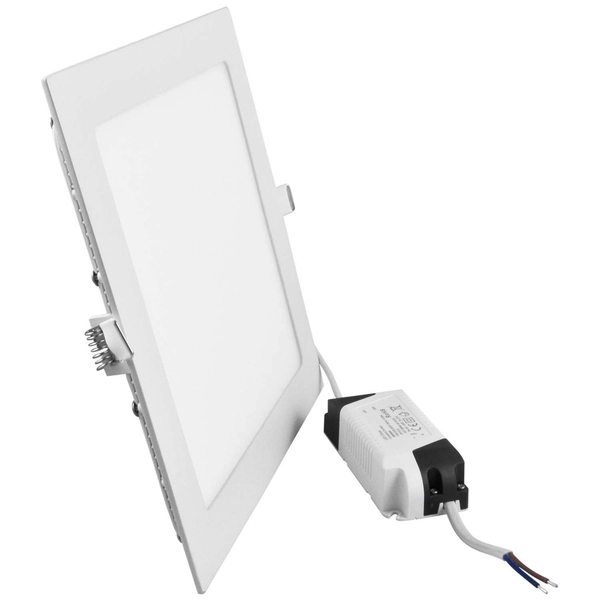 Wpuszczana LAMPA sufitowa MARS 303493 Polux podtynkowa OPRAWA metalowa LED 12W 3000K kwadratowy WPUST do zabudowy biały