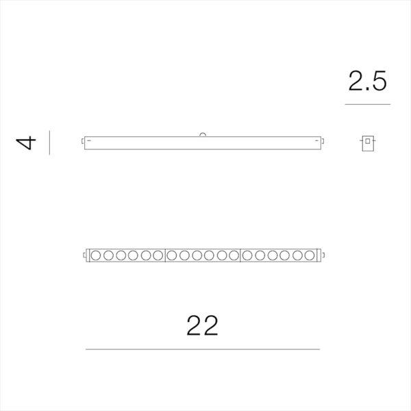 Lampa sufitowa do systemu szynowego Kira AZ5175 LED 9W 1-faz czarna