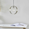 Minimalistyczna lampa wisząca nad stół Hoop 90454 Endon nikiel